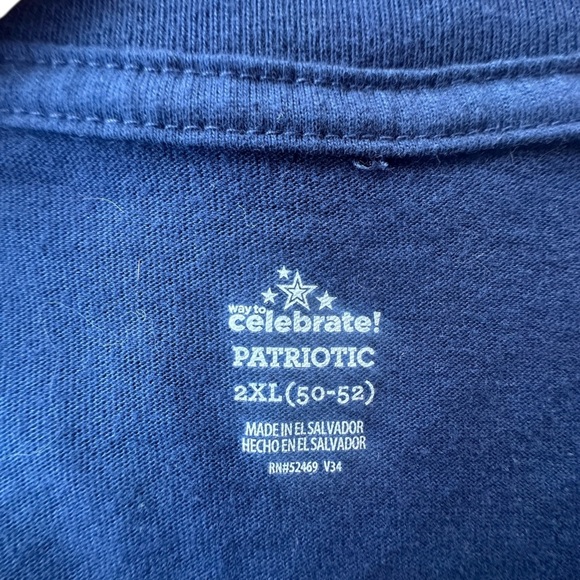 Men’s Patriotic Fourth Of July American Cropped Muscle Tank Top size 2XL Eagle - Picture 4 of 5